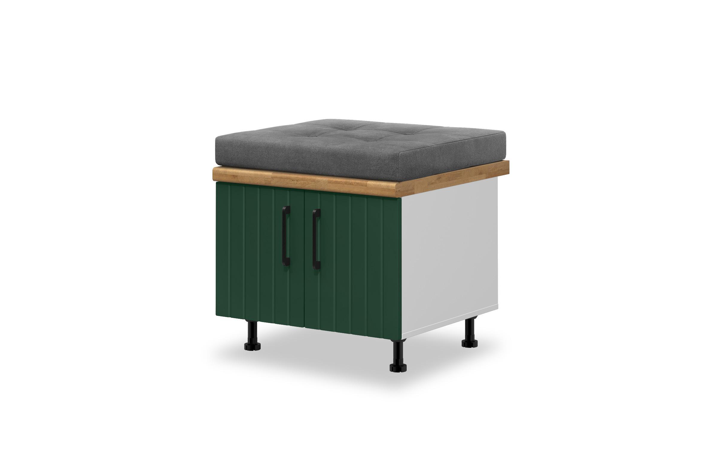 Kitchen cabinet Ava 19 + cushion, green  1